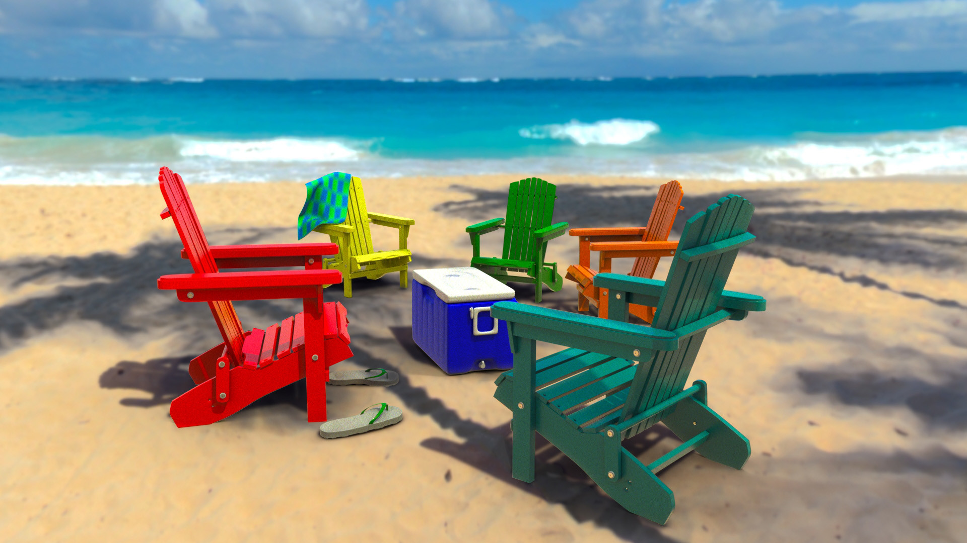 Outdoor Furniture Student Models Rendered | AIE Seattle